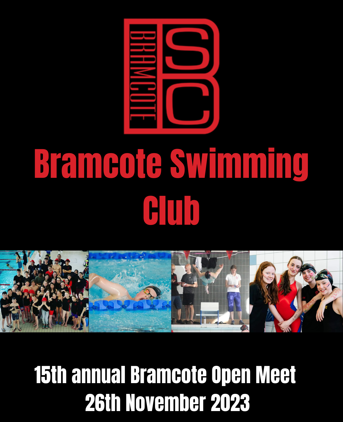 Bramcote Open Meet 2023 - Front Page