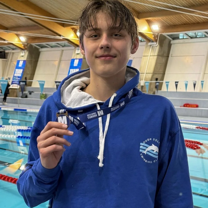 Swimmer in Hoodie