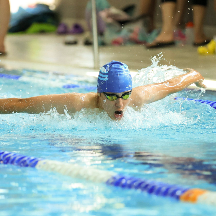Swimmer in Hat