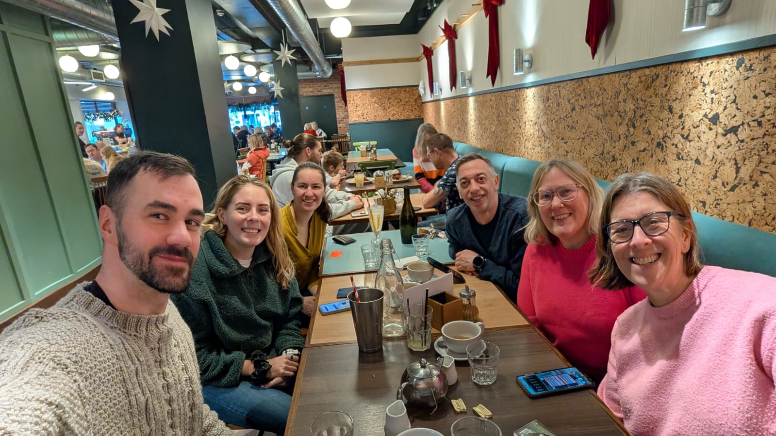 image of masters at a breakfast social on a saturday morning