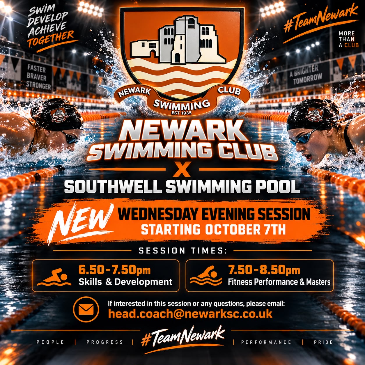 Newark Swimming Club &times; Southwell Swimming Pool &ndash; New Wednesday Evening Session starting October 7th