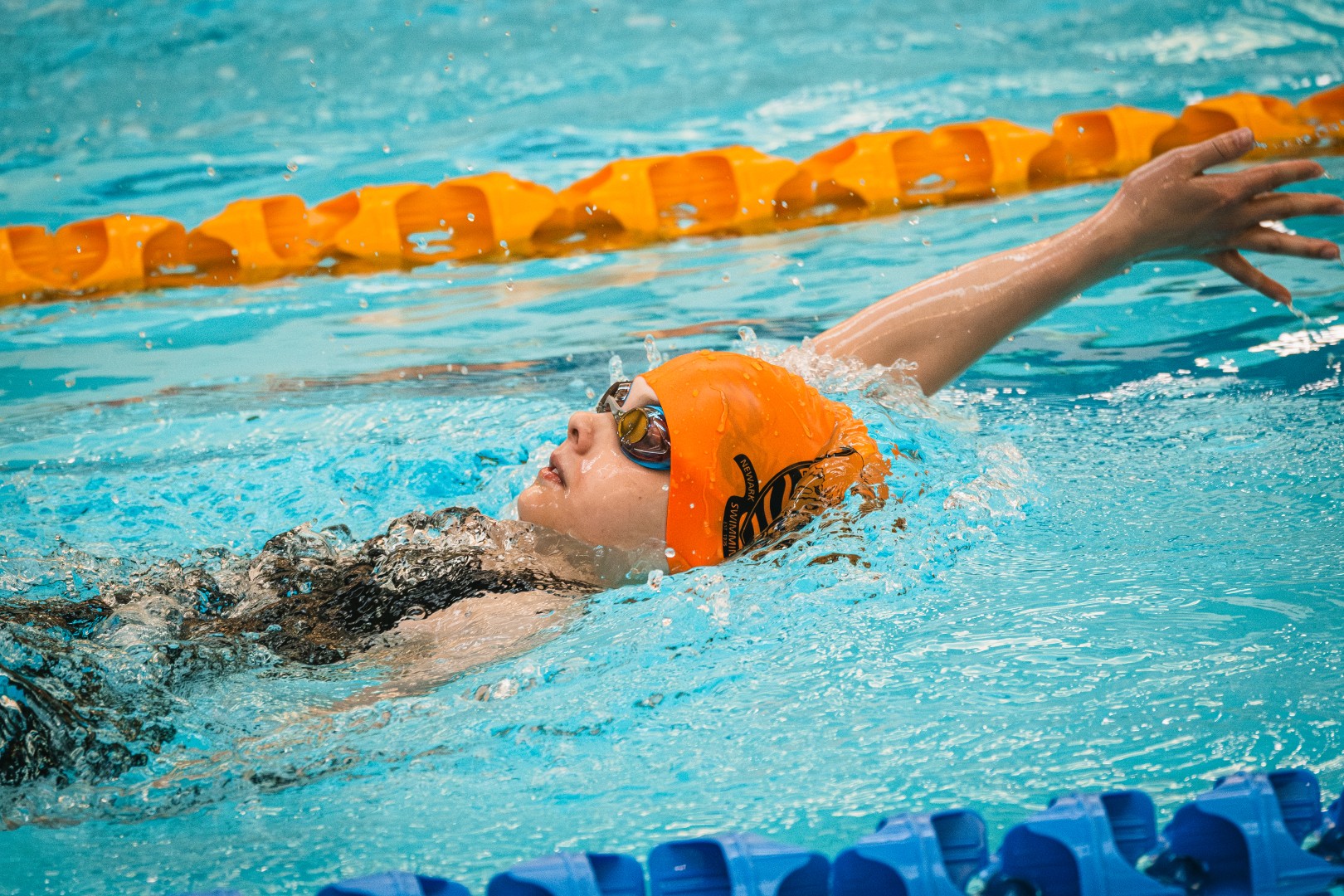 Focused swimmer