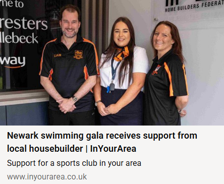Bellway | Newark Swimming Club | Notts | Sponsorship
